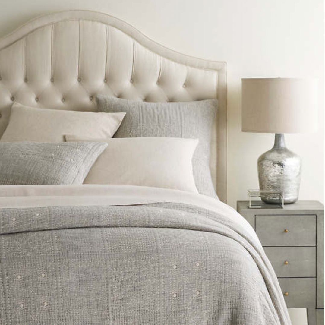 Pine Cone Hill Elsa Grey Matelasse Coverlet