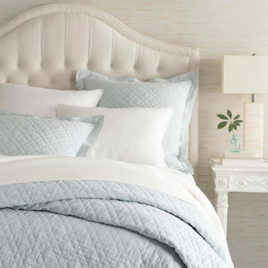 Pine Cone Hill Washed Linen Sky Quilt Waiting On Martha
