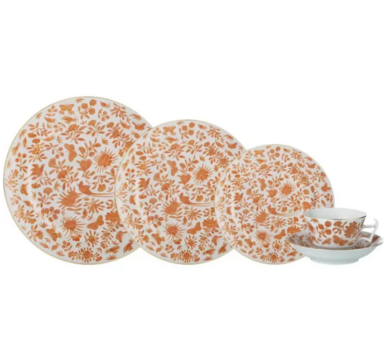 Mottahedeh Sacred Bird & Butterfly 5-Piece Place Setting