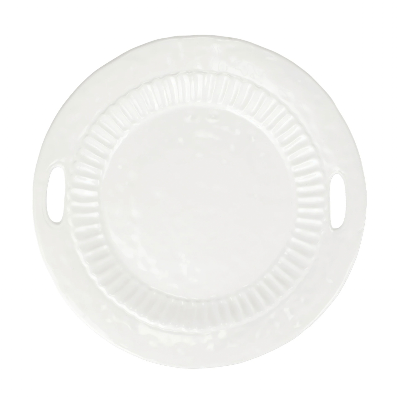 VIETRI Pietra Serena Handled Round Tray