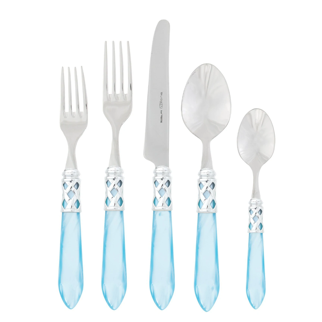 VIETRI Aladdin Brilliant & Light Blue Five-Piece Place Setting