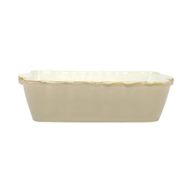 VIETRI Cappuccino Rectangular Small Italian Baker