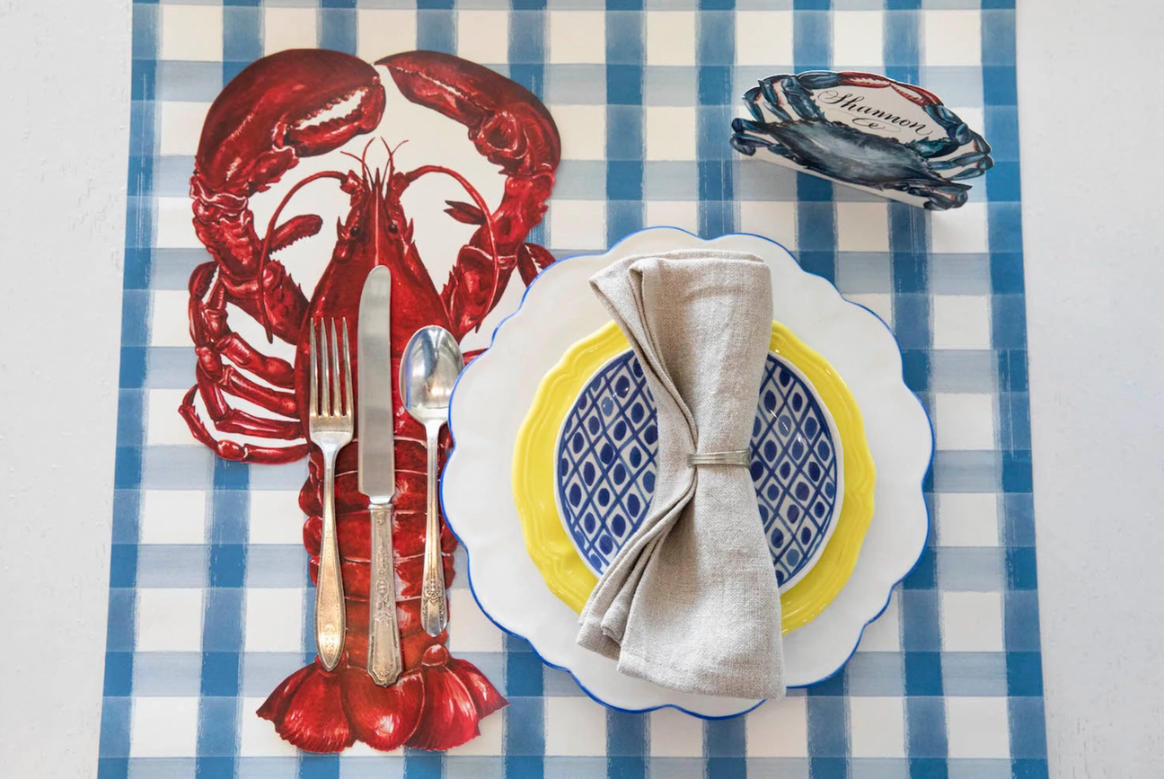 Die-Cut Lobster Placemat - Set of 12