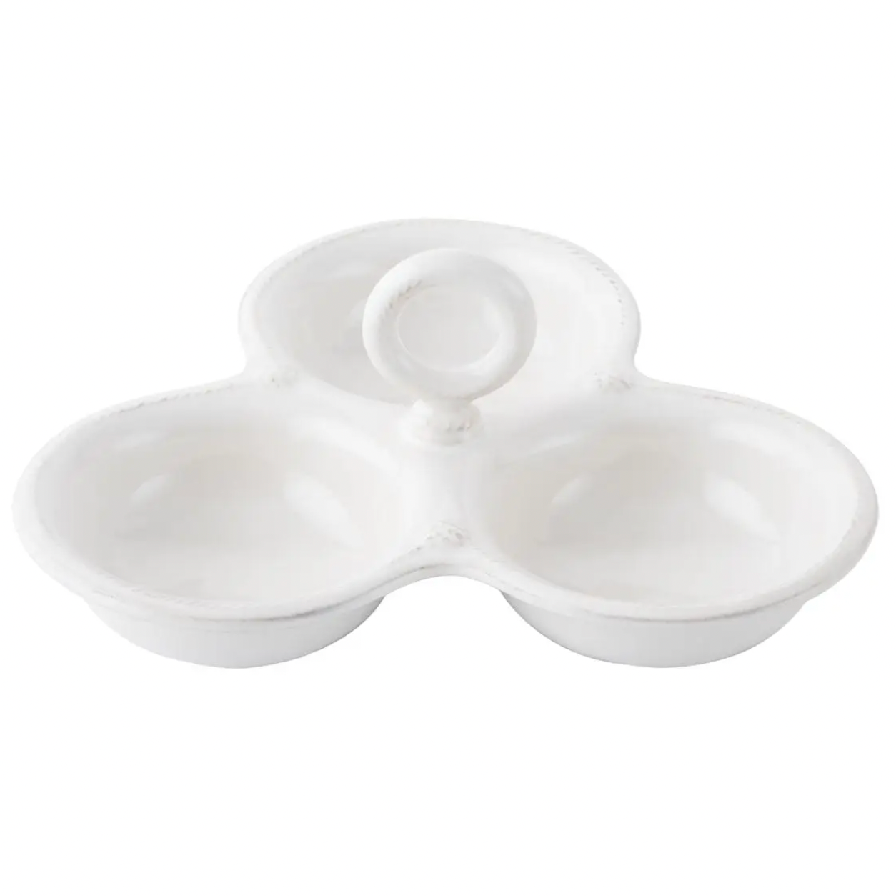 Juliska Berry & Thread Triple Bowl Server - Whitewash