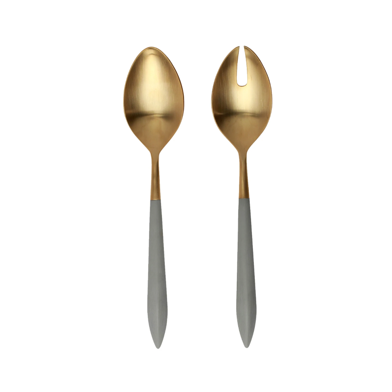 VIETRI Ares Oro & Light Gray Salad Serving Set
