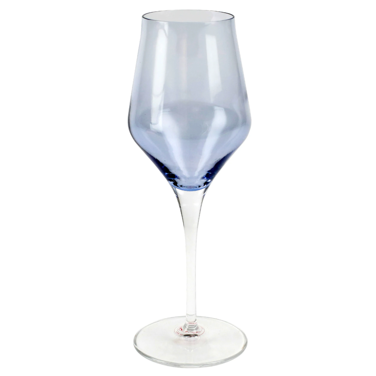 VIETRI Contessa Blue Stem White Wine Glass