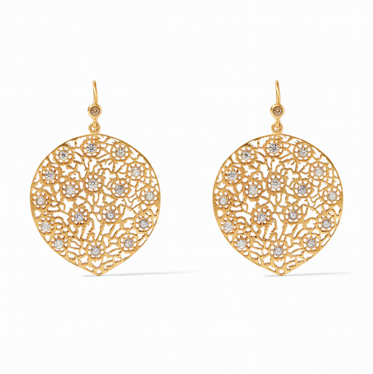 Julie Vos Peacock Earring, Cubic Zirconia