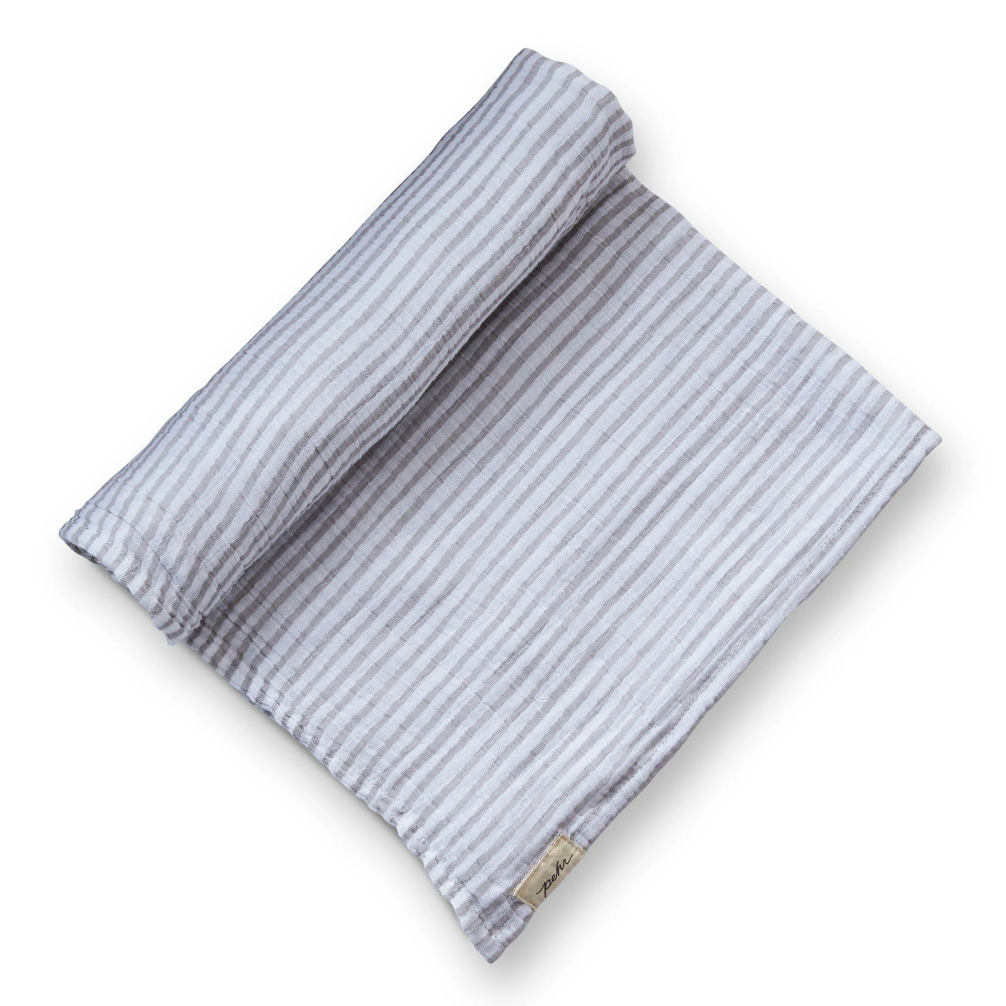 Pehr Striped Swaddle, Grey