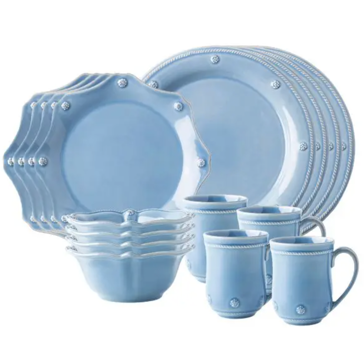 Juliska Berry & Thread Classic 16pc Setting - Chambray