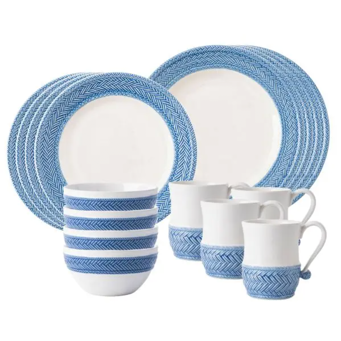 Juliska Le Panier 16 Piece Setting - Delft Blue