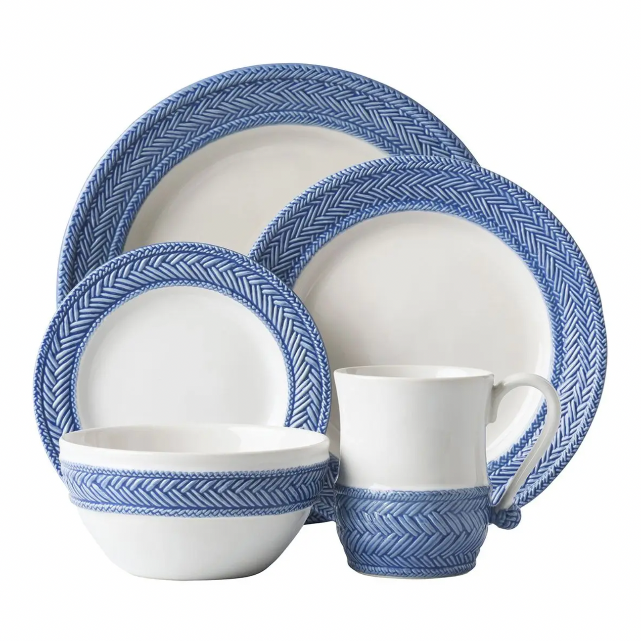 Juliska Le Panier 5 Piece Setting - Delft Blue