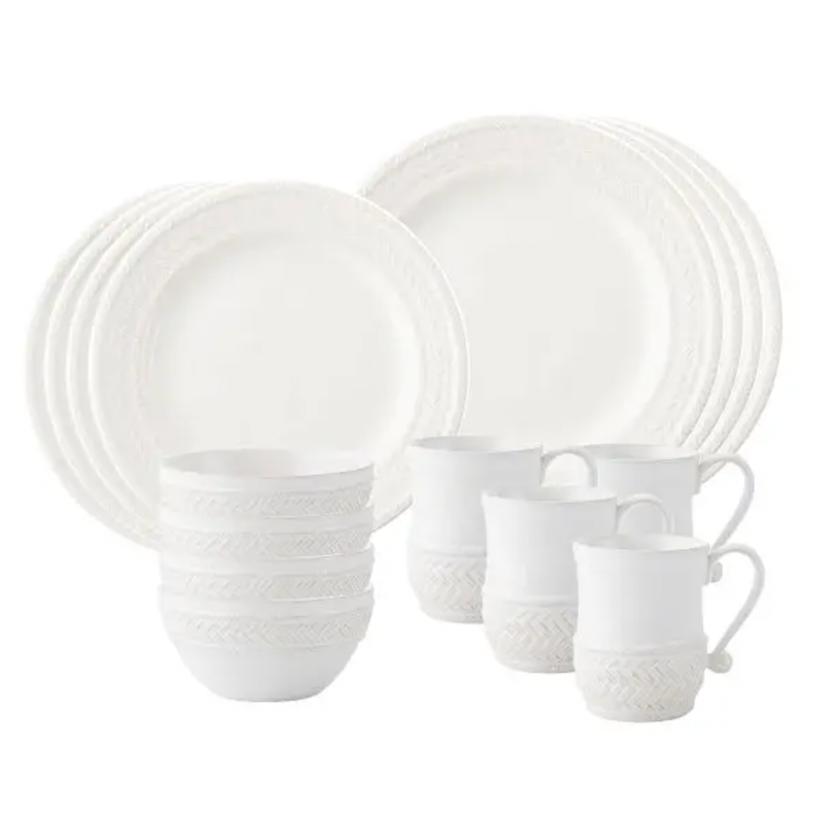 Juliska Le Panier 16 Piece Setting - Whitewash