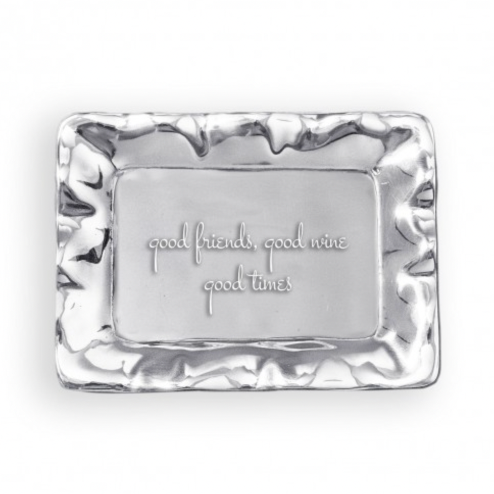 Beatriz Ball Giftables Vento Rectangular Tray "Good Friends"