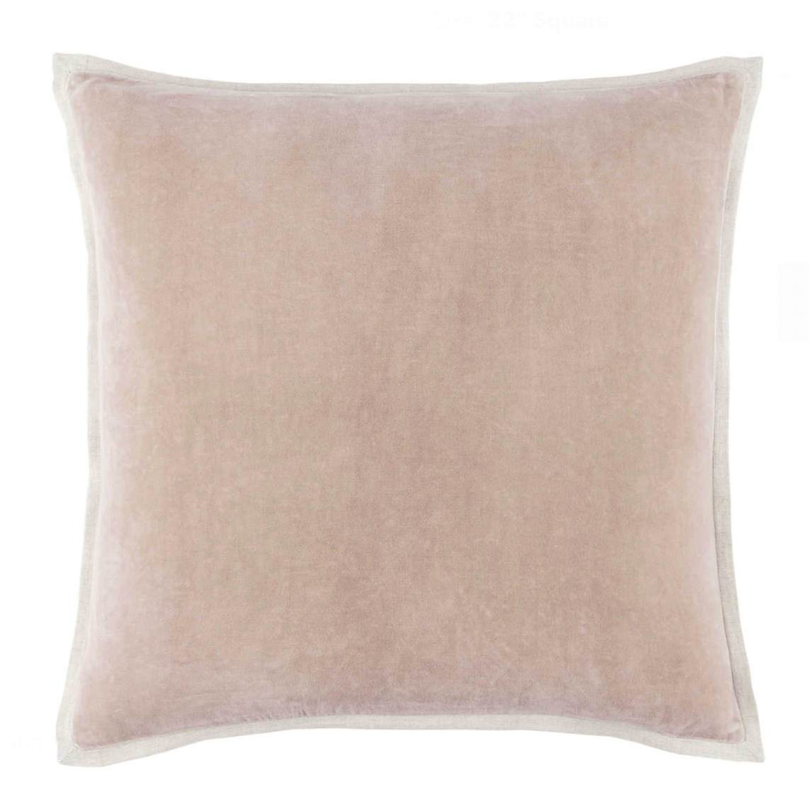 Gehry Velvet/Linen Square Decorative Pillow, Stone