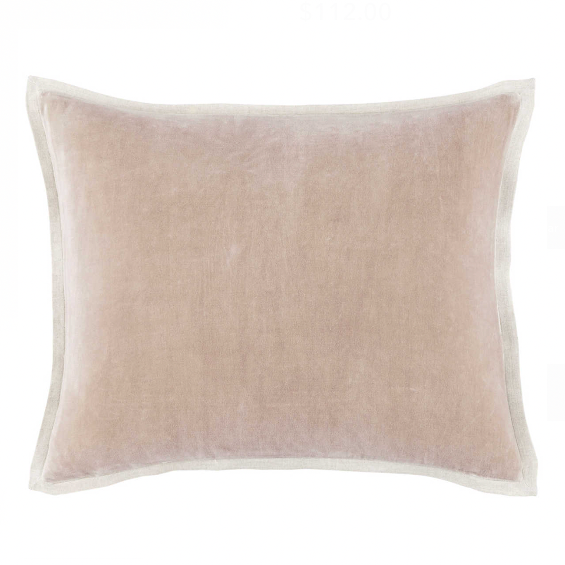 Gehry Velvet/Linen Lumbar Decorative Pillow, Stone