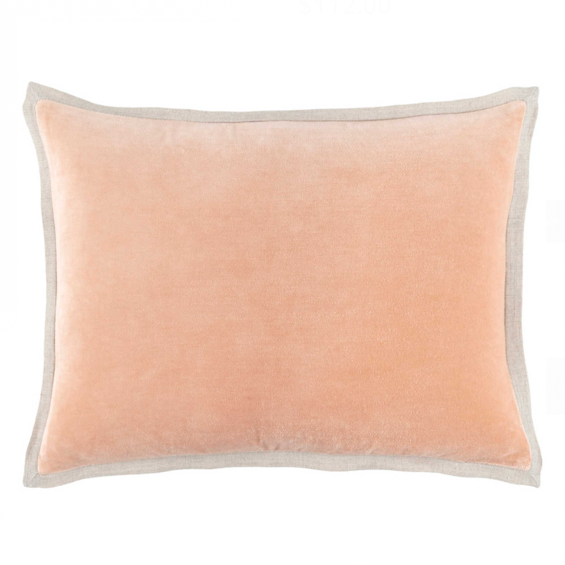 Gehry Velvet/Linen Lumbar Decorative Pillow, Nude