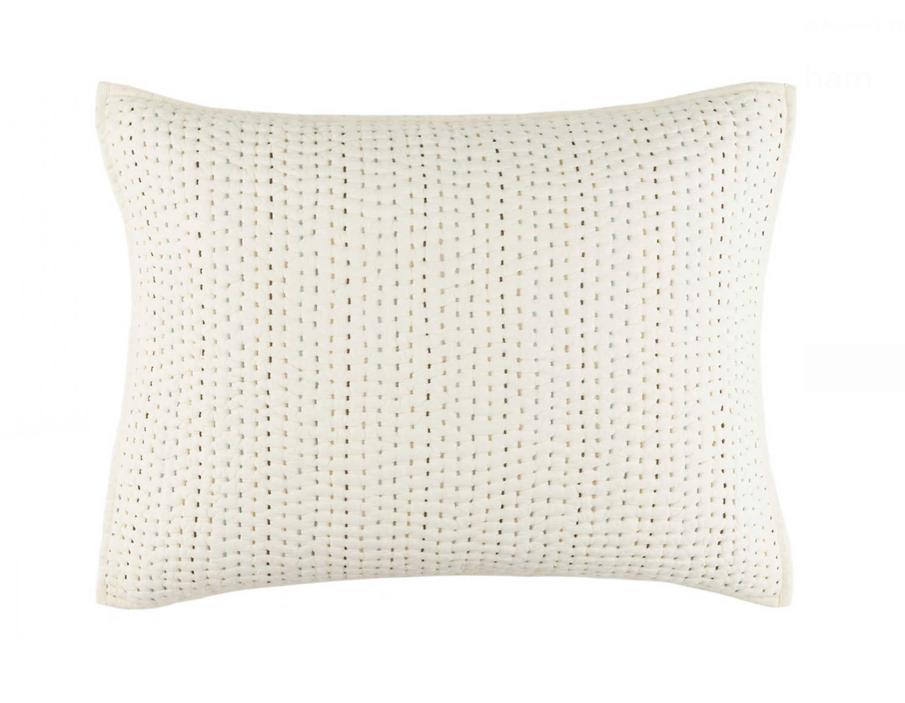 Annie Selke Taft Neutral Quilted Sham