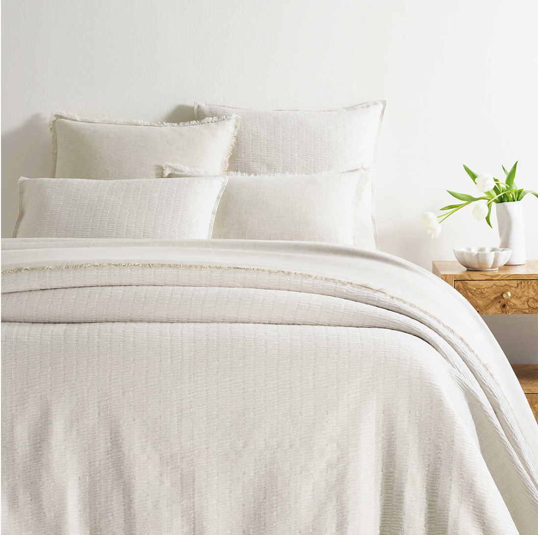 Annie Selke Roark Plaster Matelasse Coverlet