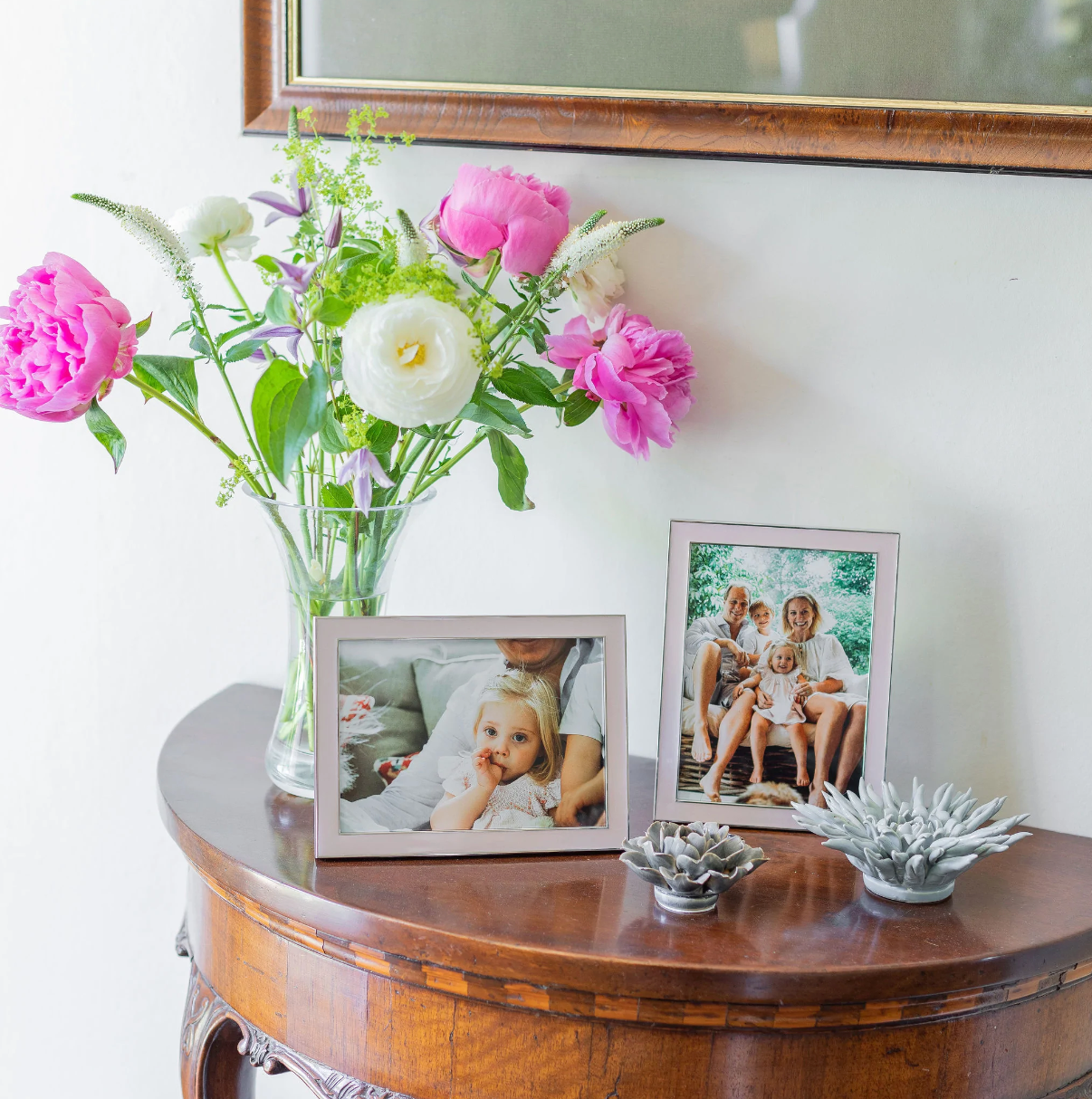Light Pink Enamel Photo Frame