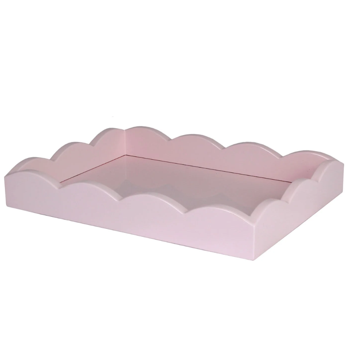 Pale Pink Scalloped Edge Tray