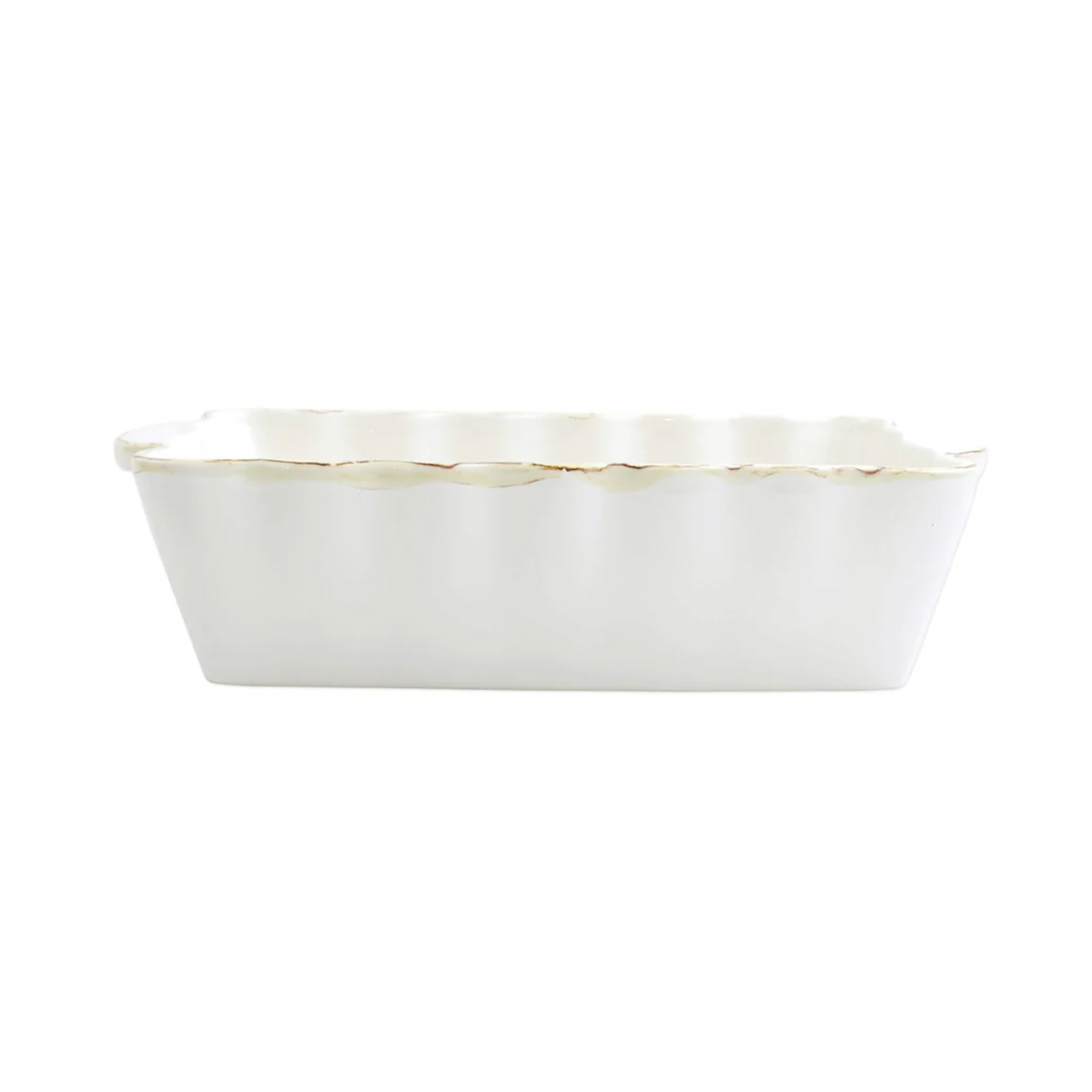 VIETRI White Rectangular Medium Italian Baker