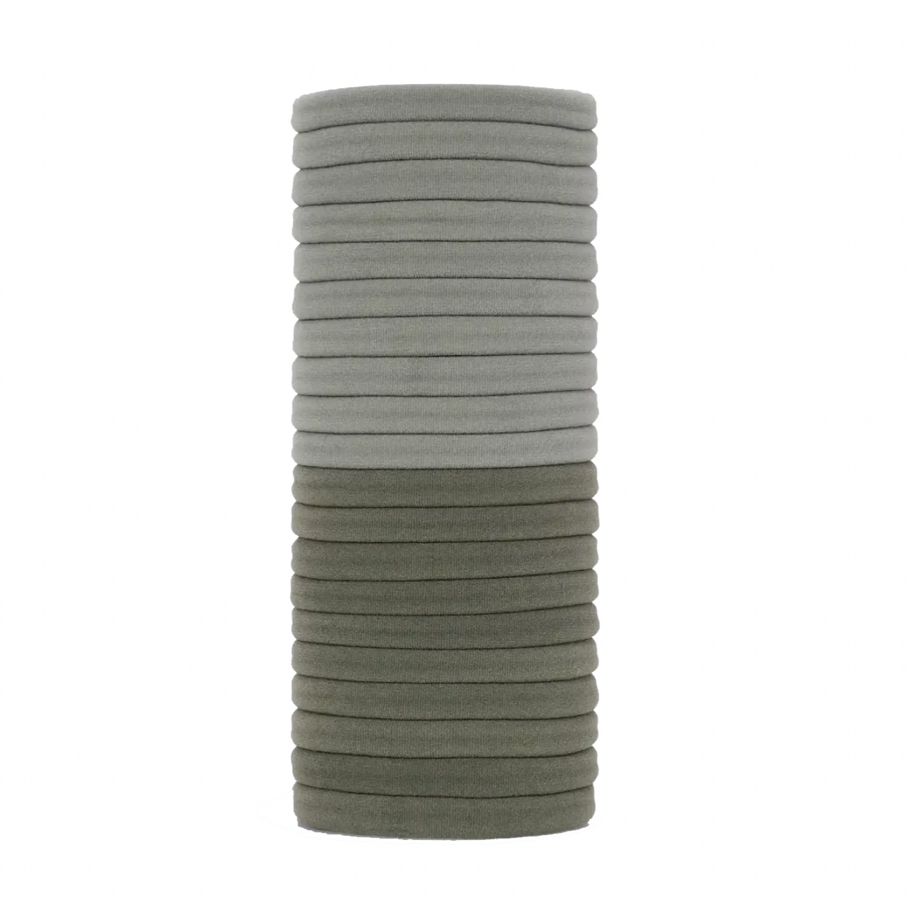 Eucalyptus Nylon Elastics Hair Ties - Set of 20