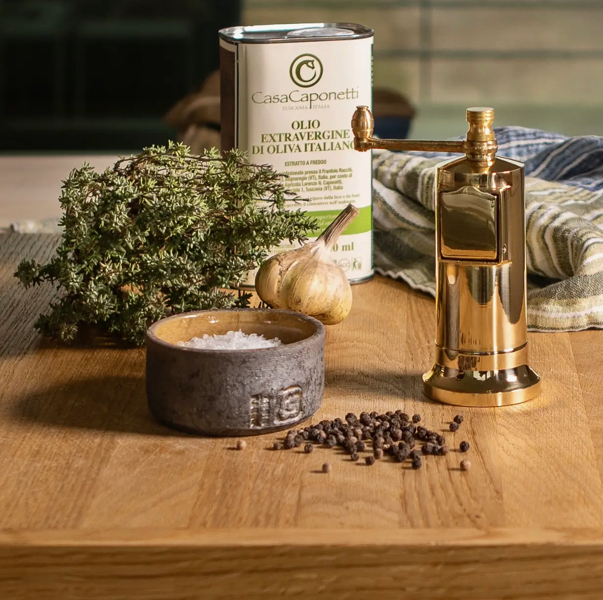 Brass Chef's Mate Pepper Grinder
