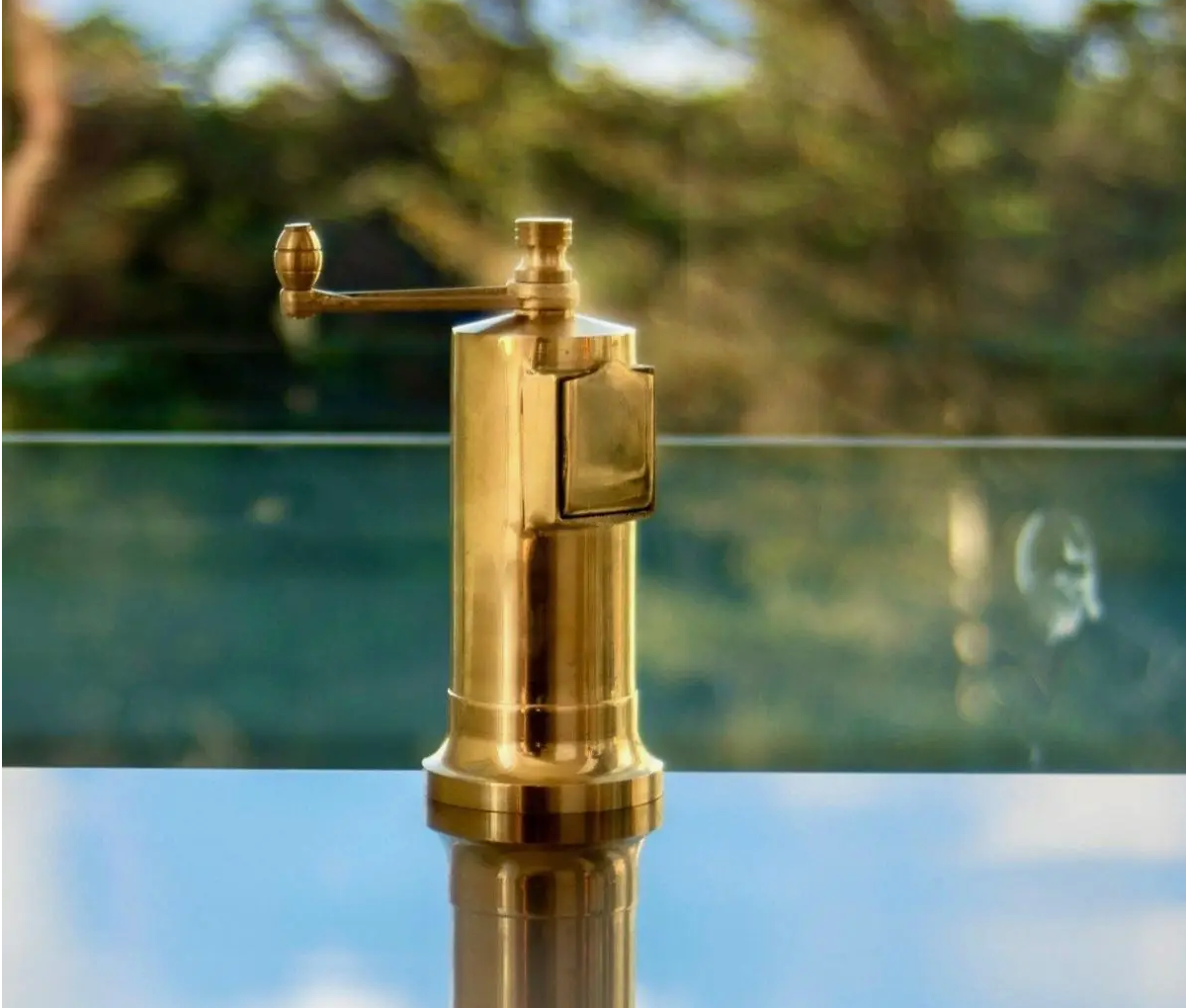 Brass Chef's Mate Pepper Grinder