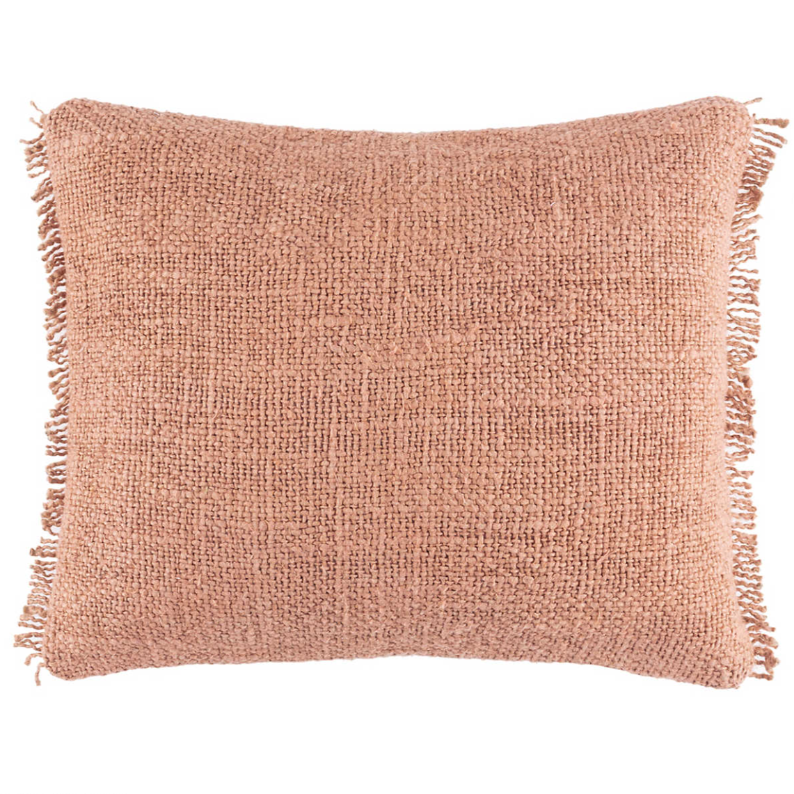 Griffin Linen Lumbar Decorative Pillow, Nude