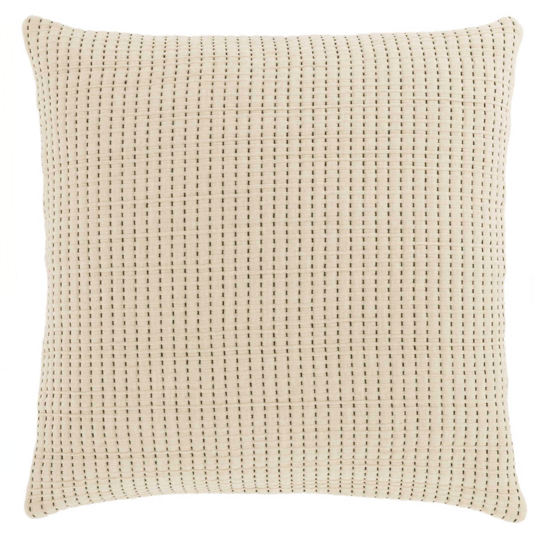 Annie Selke Pick Stitch Natural Matelassé Sham, Natural