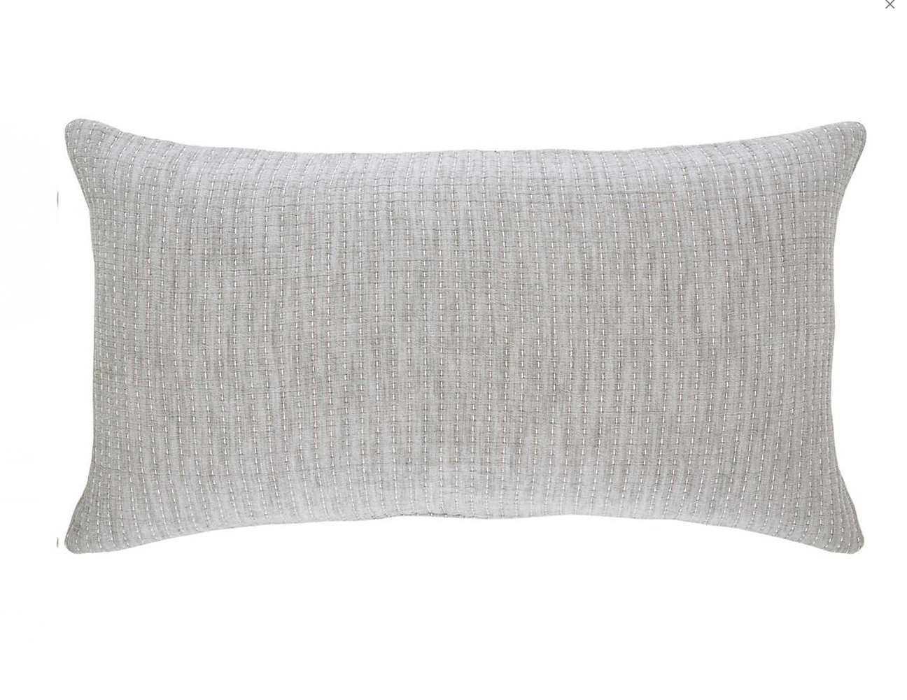Annie Selke Pick Stitch Natural Matelassé Sham, Grey