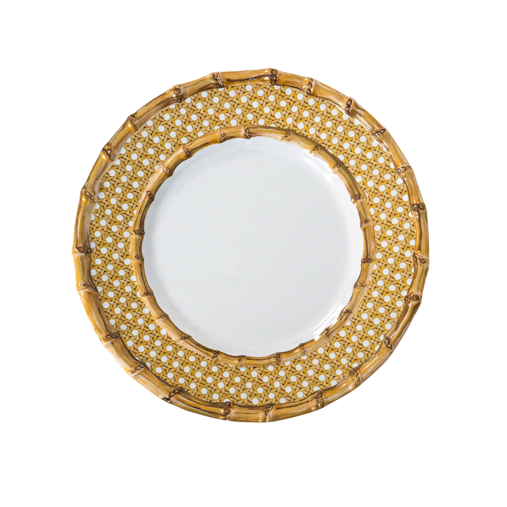 Juliska Bamboo Melamine Caning Dessert & Salad Plate