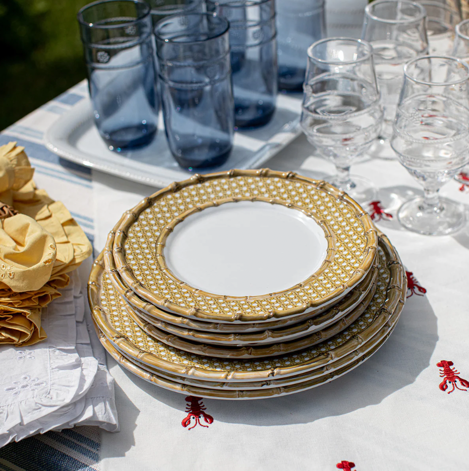 Juliska Bamboo Melamine Caning Dessert & Salad Plate