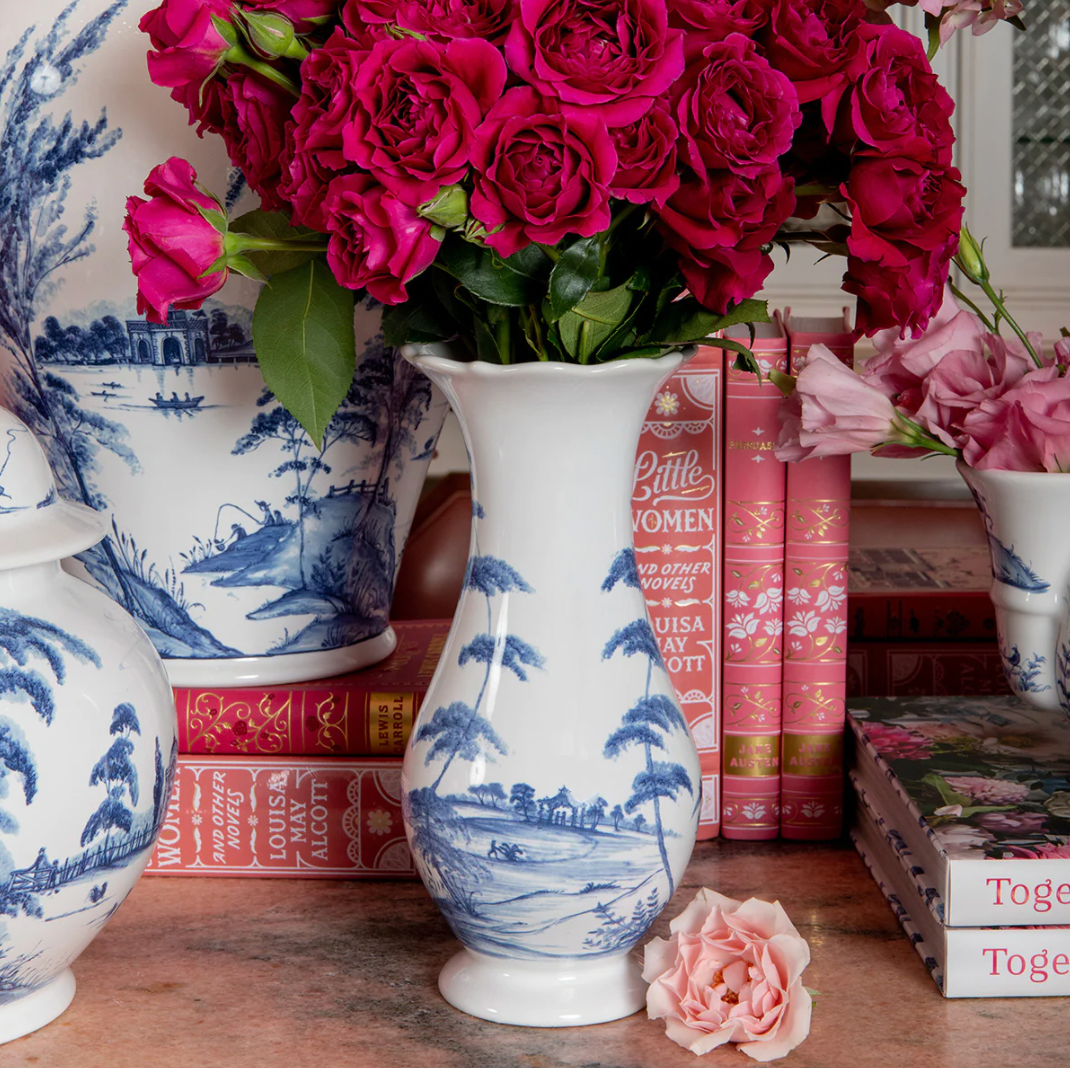 Juliska Country Estate Delft Blue Vase 9"