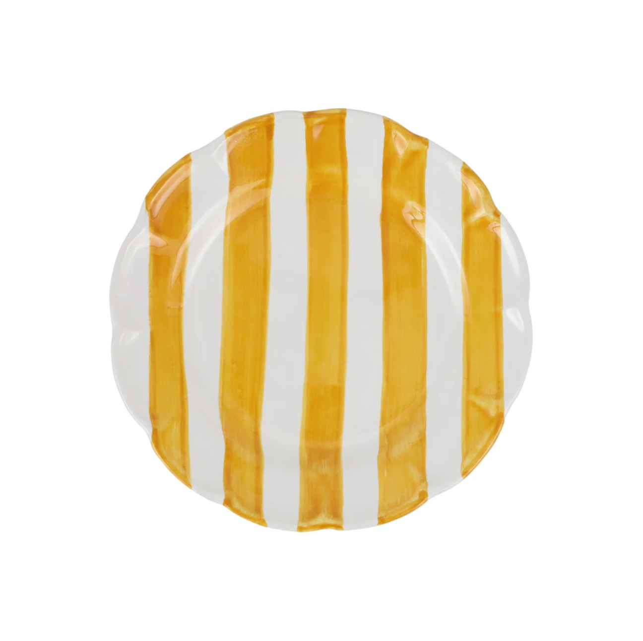 VIETRI Amalfitana Yellow Stripe Salad Plate