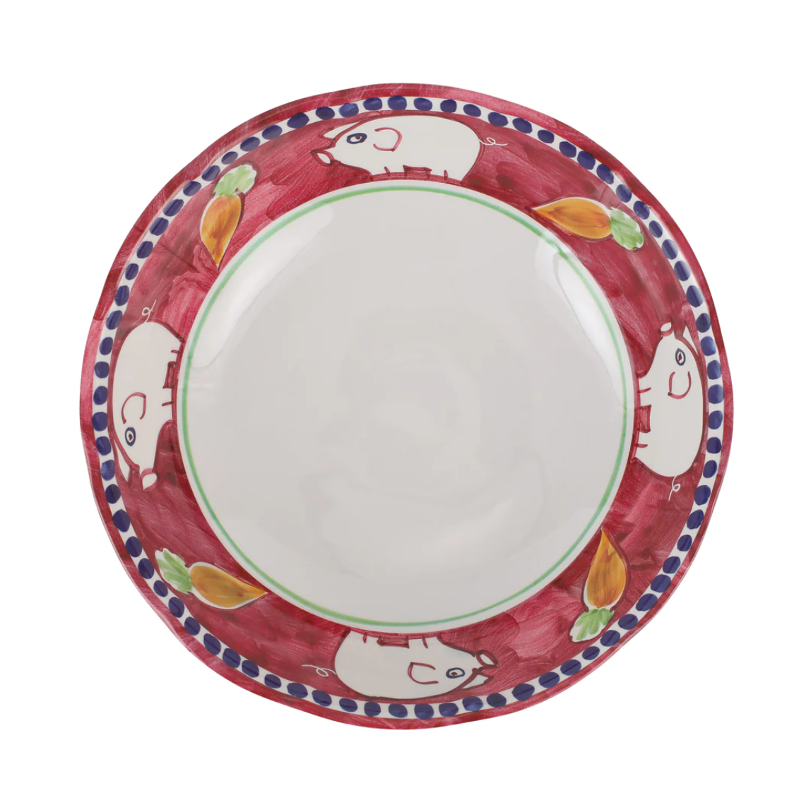 VIETRI Melamine Campagna Porco Serving Bowl