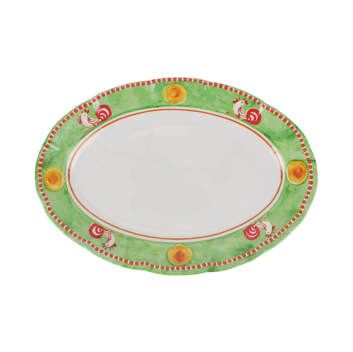 VIETRI Melamine Campagna Gallina Oval Platter