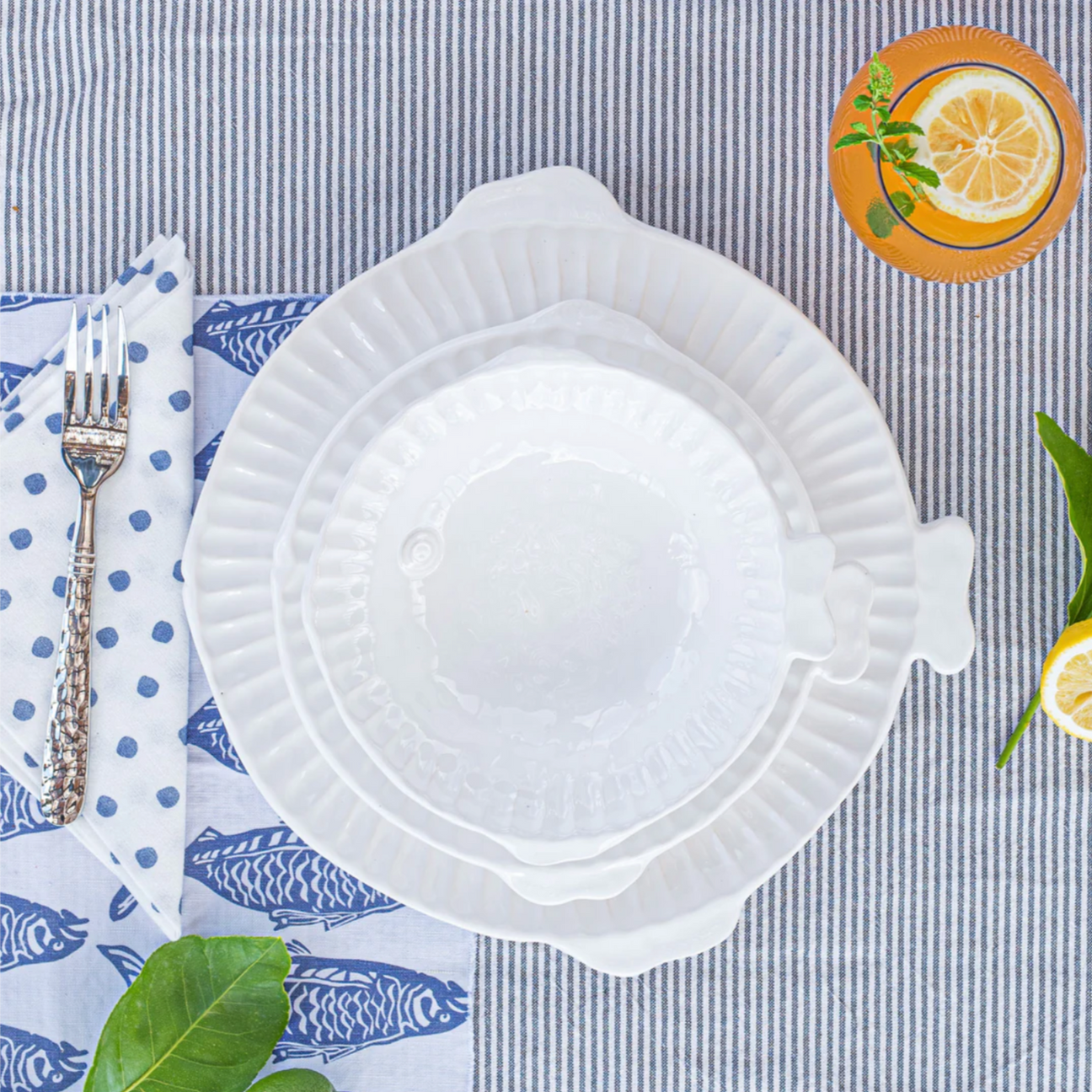 VIETRI Pesce Serena Dinner Plate