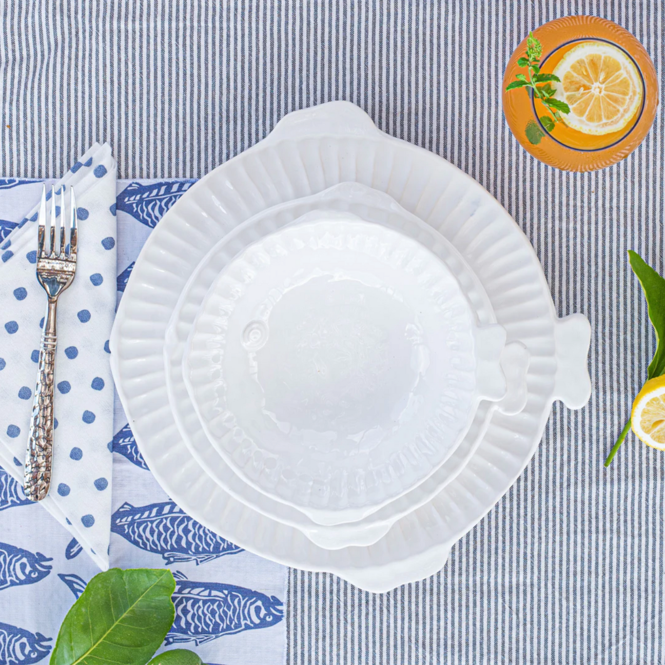 VIETRI Pesce Serena Salad Plate