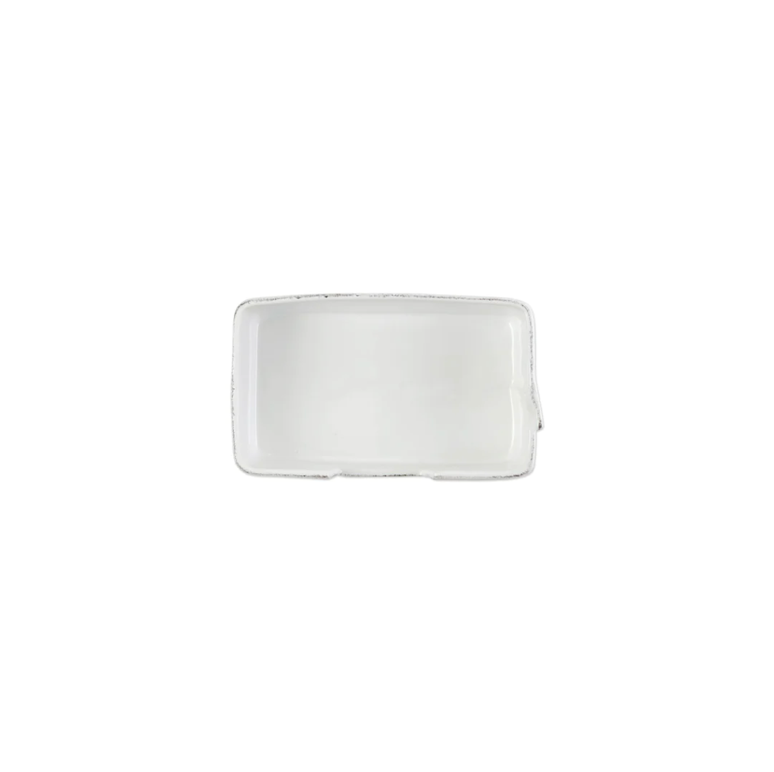 VIETRI Lastra Melamine White Guest Towel Holder