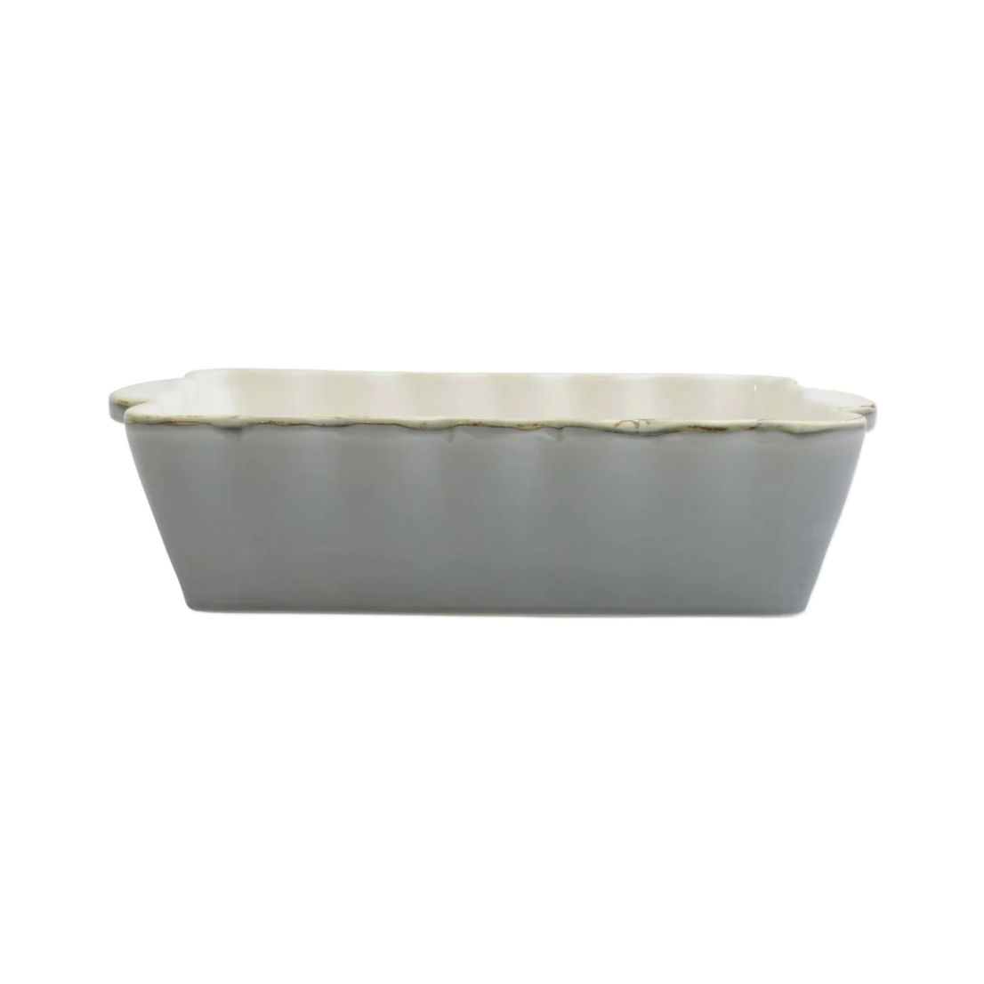 VIETRI Gray Rectangular Medium Italian Baker