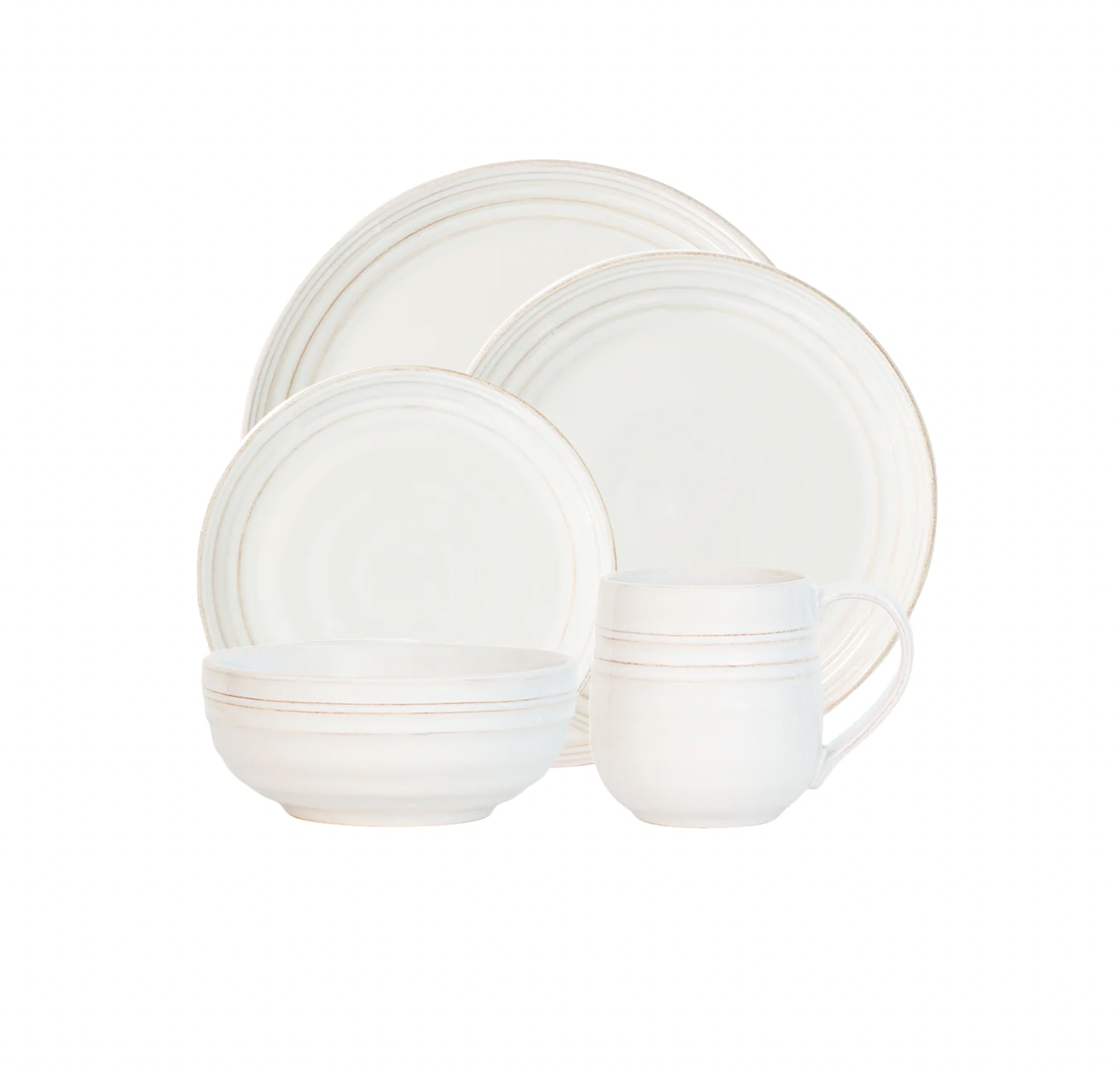 Juliska Bilbao Whitewash 5pc Place Setting