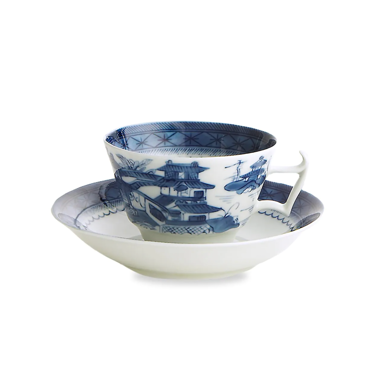 Mottahedeh Blue Canton Teacup & Saucer