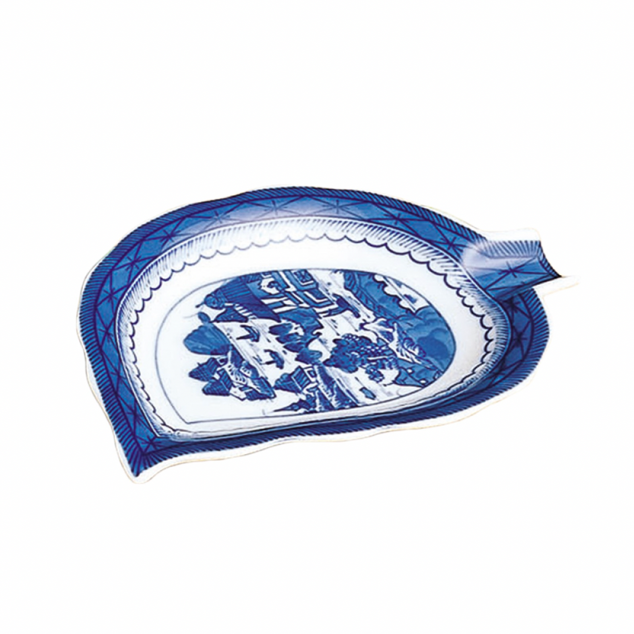 Mottahedeh Blue Canton Leaf Tray