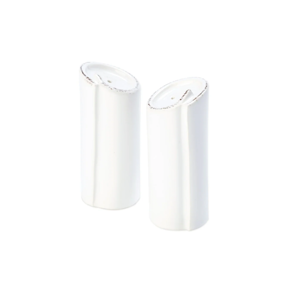 VIETRI Lastra White Salt and Pepper