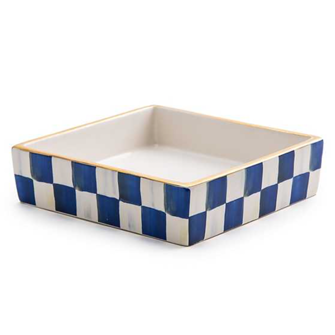 MacKenzie Childs Royal Check Cocktail Napkin Holder