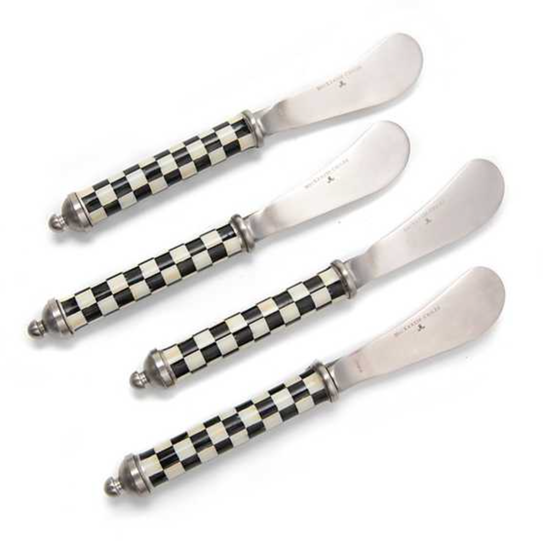 MacKenzie Childs Courtly Check Supper Club Spreaders Set