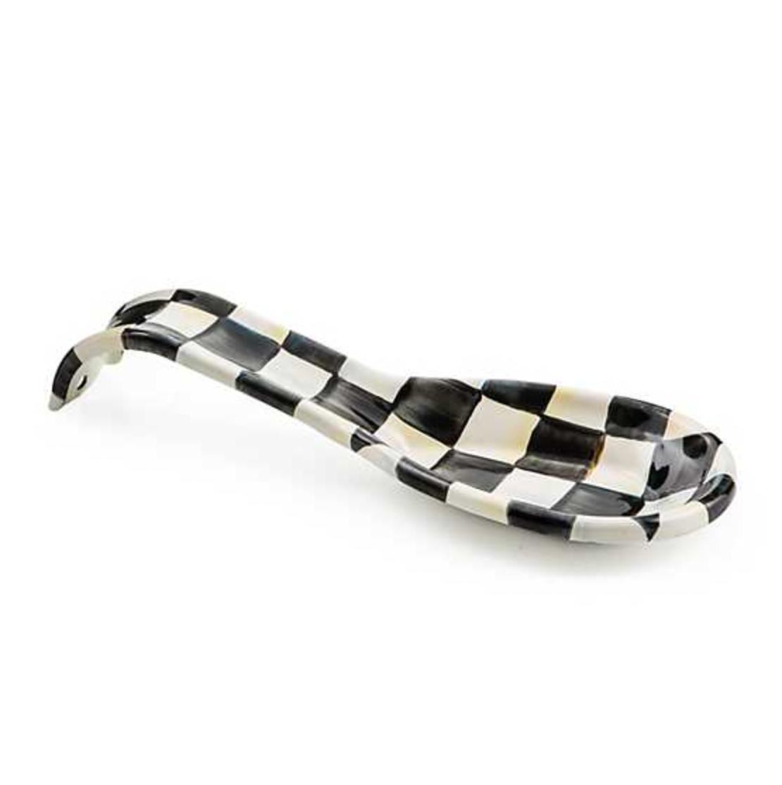 MacKenzie Childs Courtly Check Enamel Spoon Rest