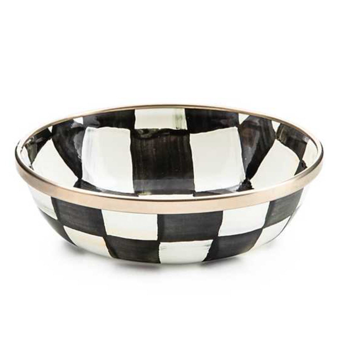 MacKenzie Childs Courtly Check Enamel Relish Dish