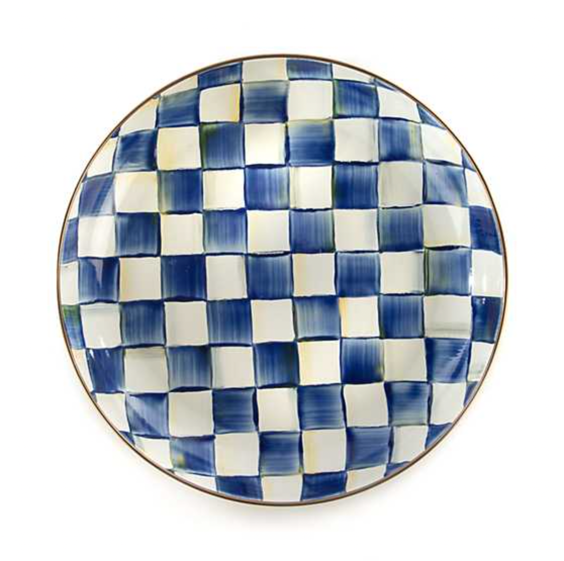 MacKenzie Childs Royal Check Enamel Abundant Bowl